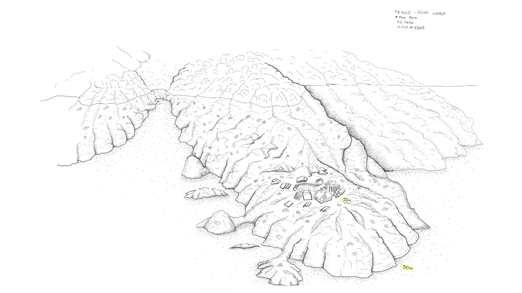 Site map of the Letavica wreck (tegulae)