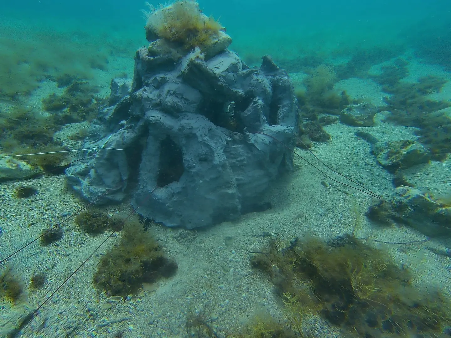 Reciklirani greben na morskom dnu plaže Šimuni na Pagu