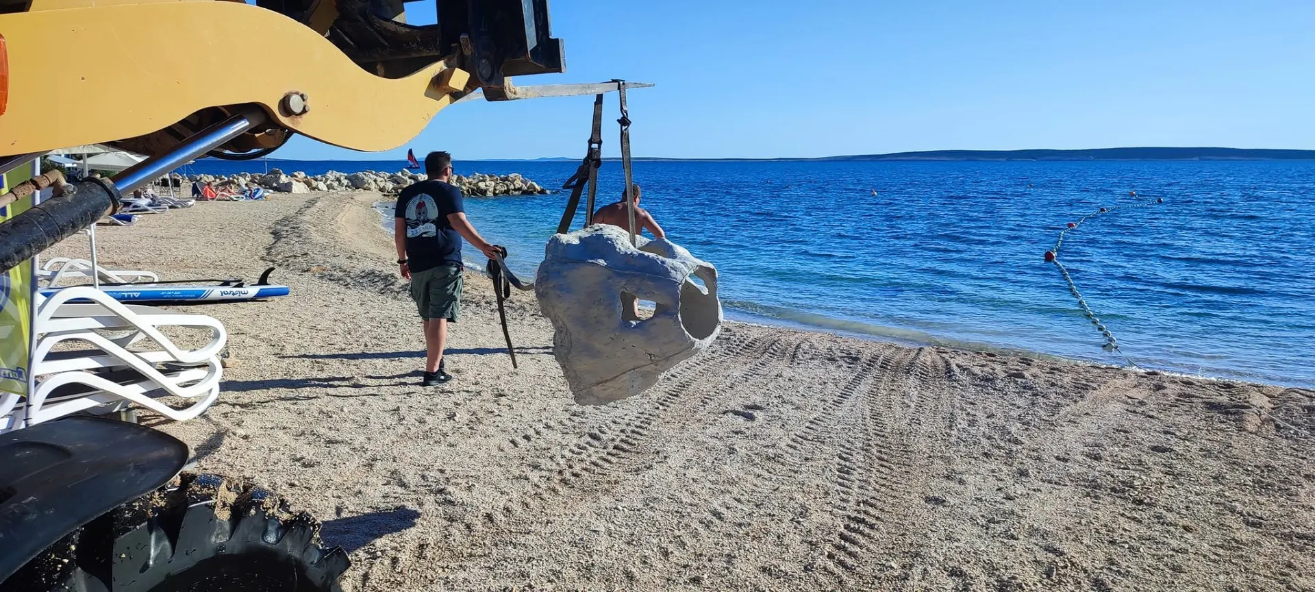 Projekt Reciklirani greben kraj plaže Šimuni, Pag
